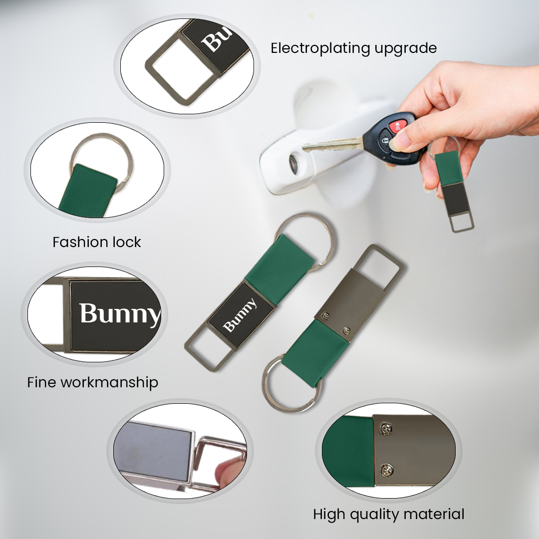 Personalized Corporate Strap Keychain-Modern Giveaway